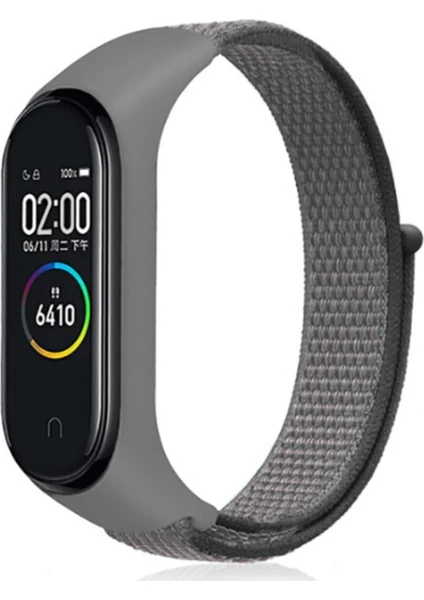 Xiaomi Mi Band 3 4 5 6 Hasır Kumaş Örgü Spor Kordon Kayış