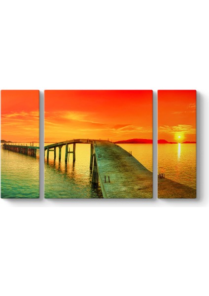 Batan Güneşin Kızılı Tablosu