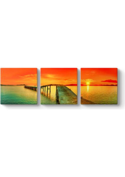 Batan Güneşin Kızılı Tablosu