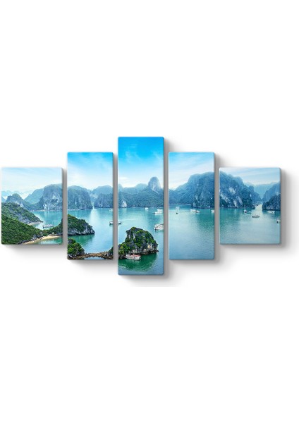 Ha Long Koyu 5 Parçalı Tablo