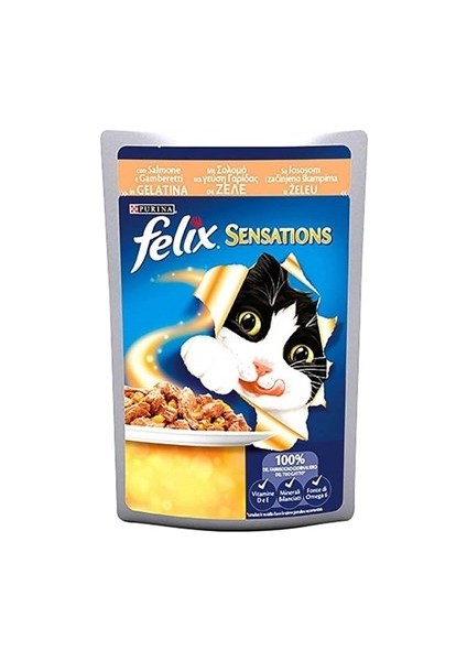 Purina Felix Çifte Lezzet Somonlu Karidesli Kedi Konservesi 100 gr