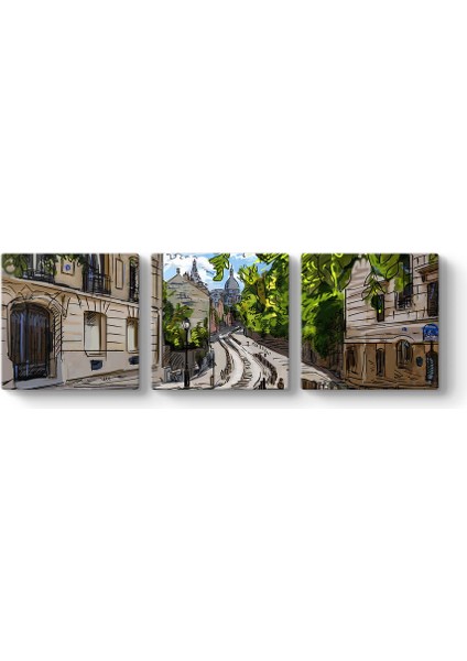 Paris Sokakları Tablosu