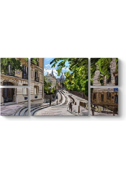 Paris Sokakları Tablosu