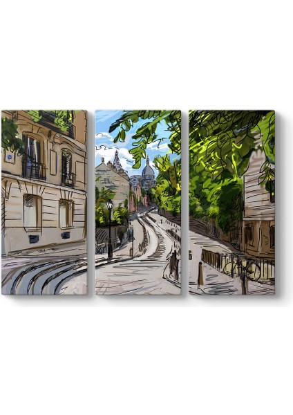 Paris Sokakları Tablosu