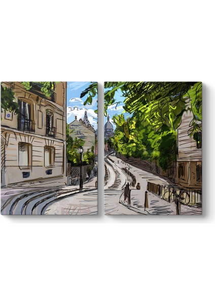 Paris Sokakları Tablosu