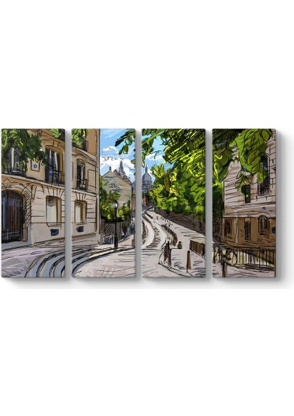 Paris Sokakları Tablosu