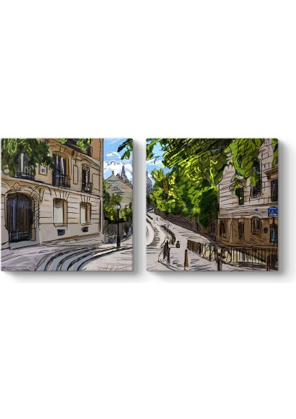 Paris Sokakları Tablosu