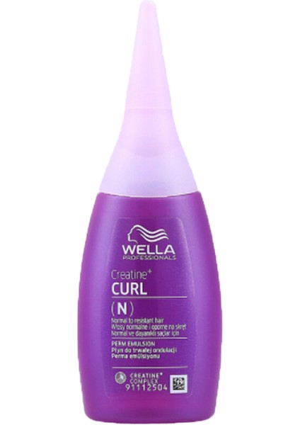 Wella Creatine + Curl (N) Perm Emulsion Normal ve Dayanıklı Saçlar Için 75ML