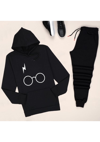 Siyah Potter Eşofman Takımı