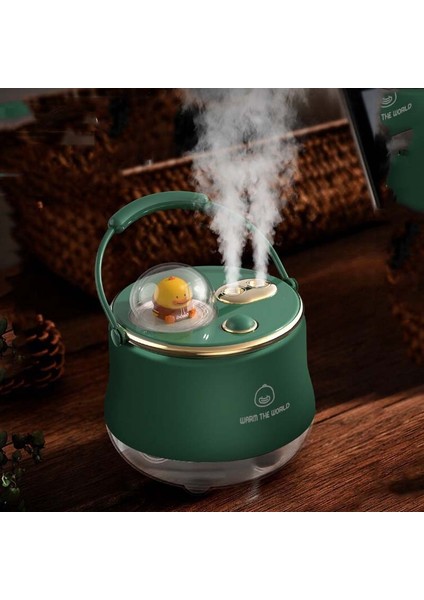 F08 Kablolu LED Gece Lambası Nemlendirici Yeşil (Yurt Dışından)