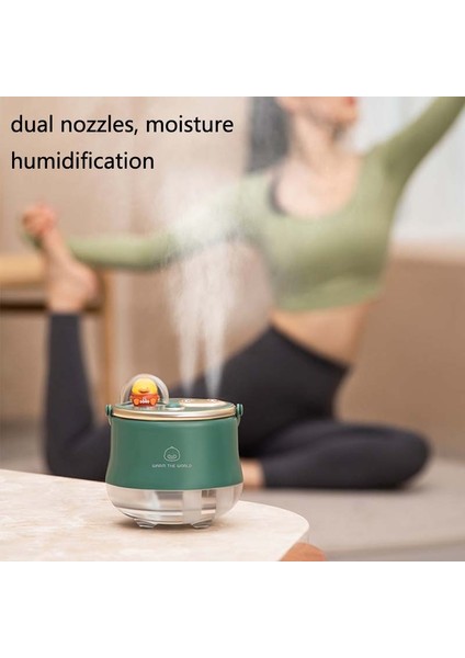 F08 Kablolu LED Gece Lambası Nemlendirici Yeşil (Yurt Dışından)