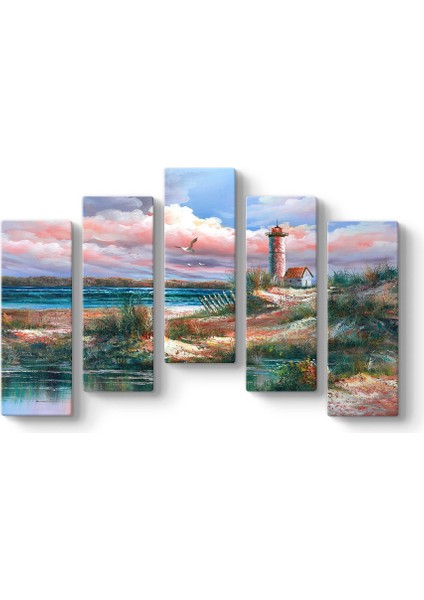 Deniz Feneri Soyut Tablo