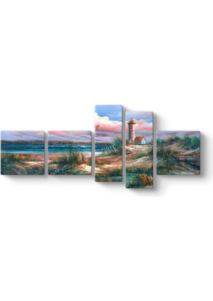 Deniz Feneri Soyut Tablo