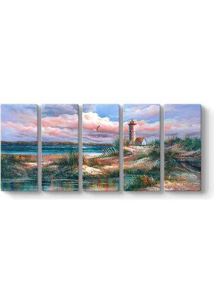 Deniz Feneri Soyut Tablo