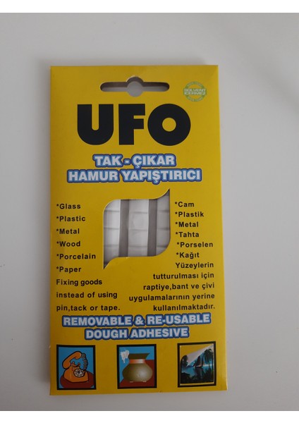 Ufo Tak-Çıkar Hamur Yapıştırıcı Beyaz
