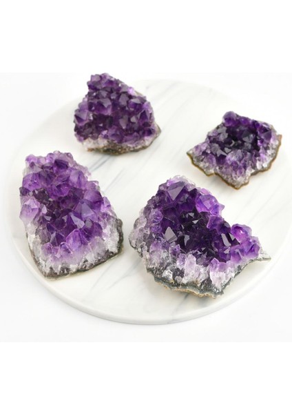 Doğal Ham Ametist Kuvars Geode Druzy Koleksiyonu Küme Numunesi 20-30G (Yurt Dışından) fırsatları
