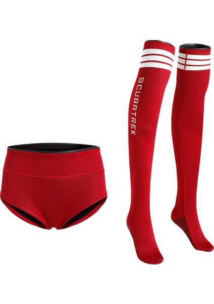 Dalış Kadınlar Yüzme Şort Çamaşır Kırmızı L (Yurt Dışından) fırsatları