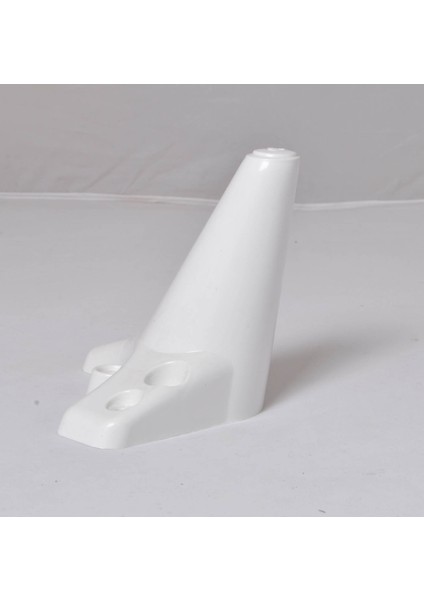 Zirve Plastik Ayak Baza Ayağı Koltuk - Kanepe Ayağı Puf-Tv Ünitesi Ayağı 6'lı 12 cm Beyaz Renk