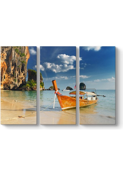 Tayvan Tekne 3 Parçalı Tablo