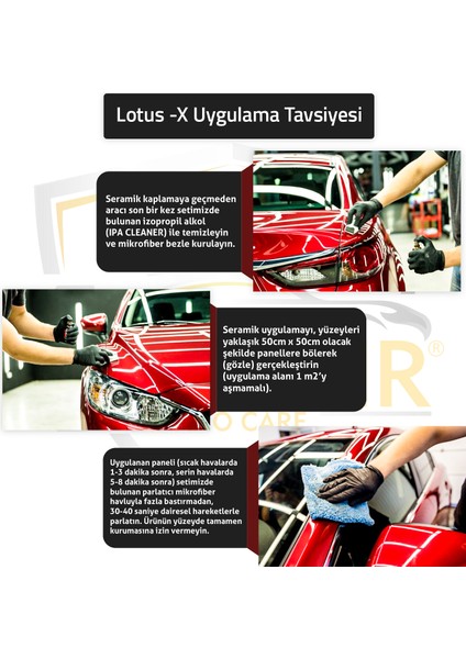 Lotus-X 9h Nano Seramik Kaplama Seti 50 ml