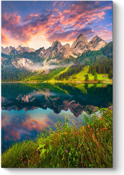 Dağ ve Göl Manzarası