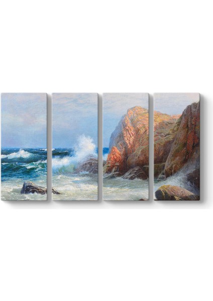 Wilhelm Muller Brieghel - Stormy Sea Tablosu