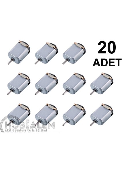 20 Adet Deney Motoru Dc Motor Mini Motor Elektrik Motoru