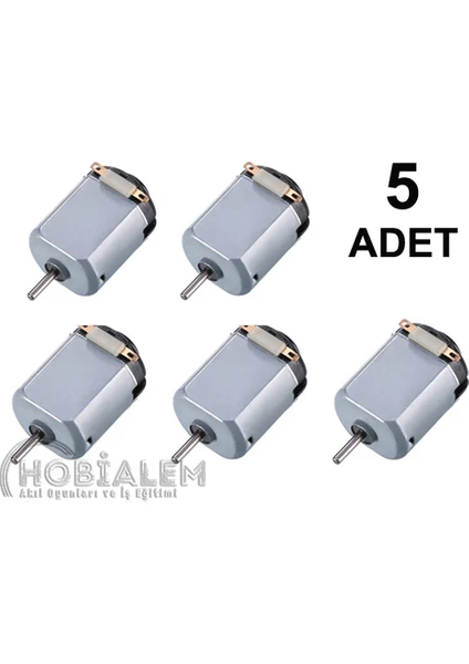 5 Adet Deney Motoru Dc Motor Mini Motor Elektrik Motoru