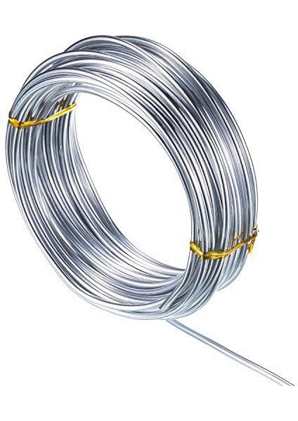 5 Metre Alüminyum Tel 1 mm Kalınlık Makara Tel Tasarım Hobi ve Deney Teli