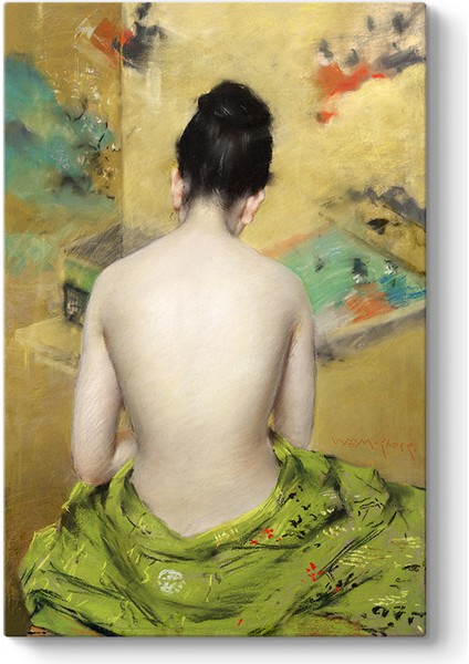 William Merritt Chase - Çıplak Kadın Tablosu