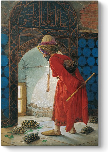 Osman Hamdi Bey - Kaplumbağa Terbiyecisi Tablosu