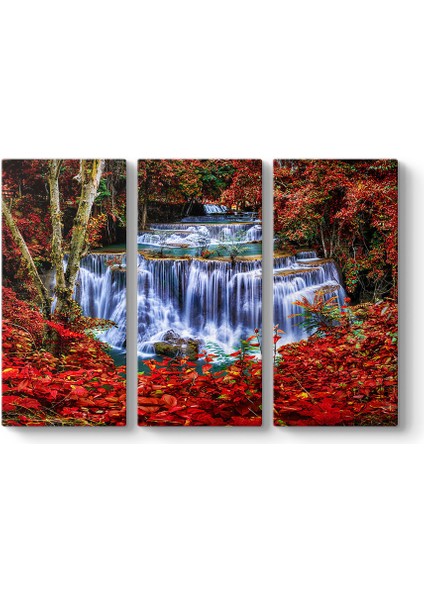 Kırmızı Ağaçlar ve Şelale Tablosu