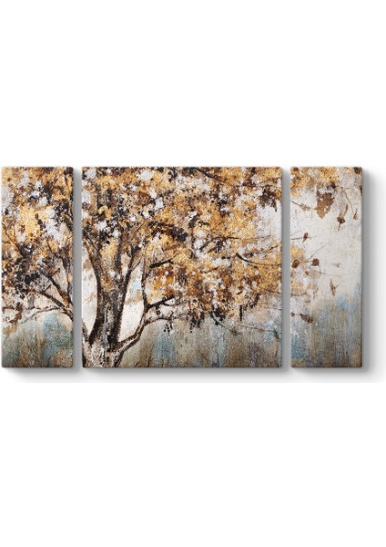 Ağaçlı Soyut Manzarası Tablosu