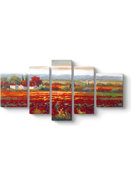 Gelincik Tarlası Manzara Tablosu