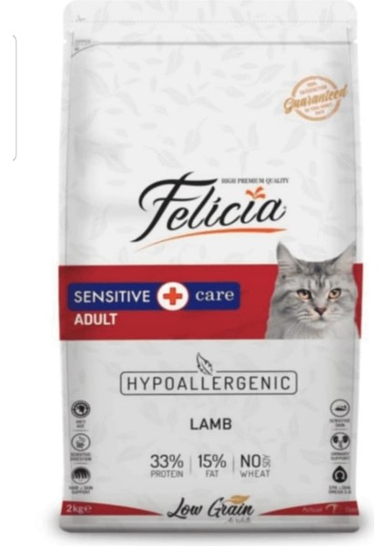 Az Tahıllı Kuzulu Kedi Maması 2 kg