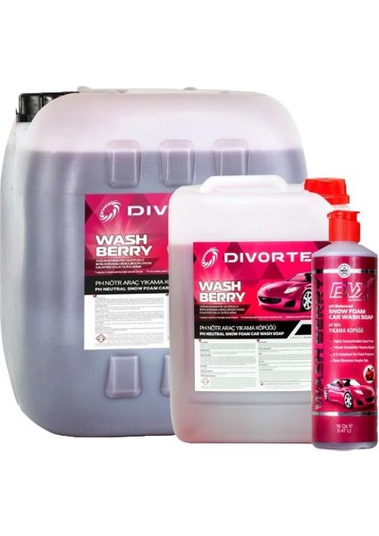 Dvx Wash Berry Ph Nötr Oto Şampuanı 16 Oz 473 Ml.