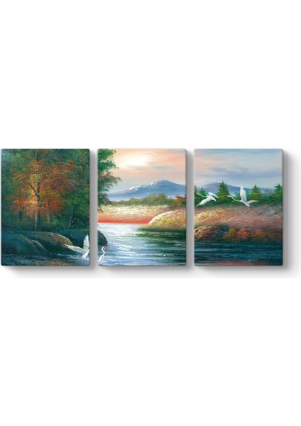 Leylekler Manzara Tablosu