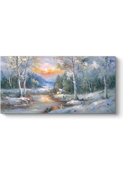 Kış Orman Manzarası Tablosu