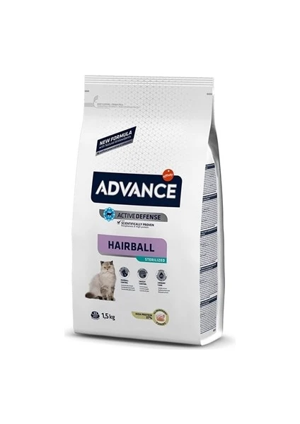 Cat Sterilized Hairball Hindili Kısır Kedi Maması 1,5 kg