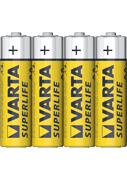 Süperlife 4'lü AAA Pil Seti 1,5 V Tek Kullanımlık Uygulama İçin İdeal