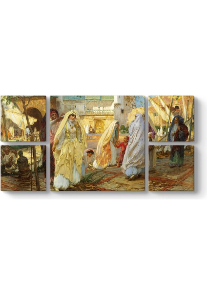 Frederick Arthur Bridgman - Cezayir Liman Tablosu