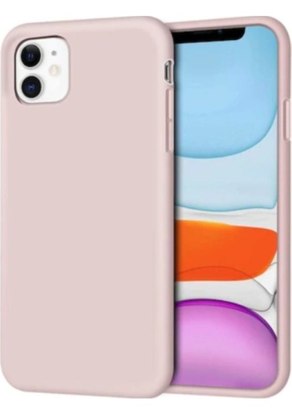 iPhone 11 Pembe Içi Kadife Lansman Telefon Kılıfı