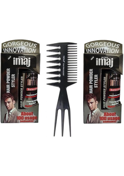 Imaj Saç Şekillendirici Pudra 20 gr x 2 Adet + Wax Tarak