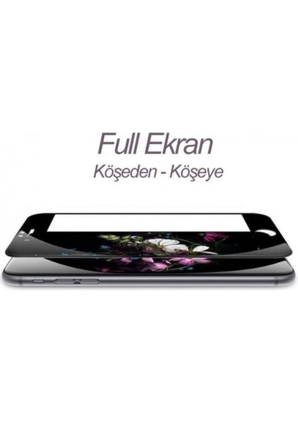 iPhone 6 Plus - 6s Plus Tam Kaplayan 9d Kavisli Ekran Koruyucu Film Siyah