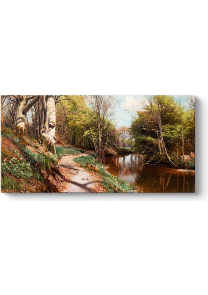 Peder Mork Monsted - Vesenny Landscape Tablosu