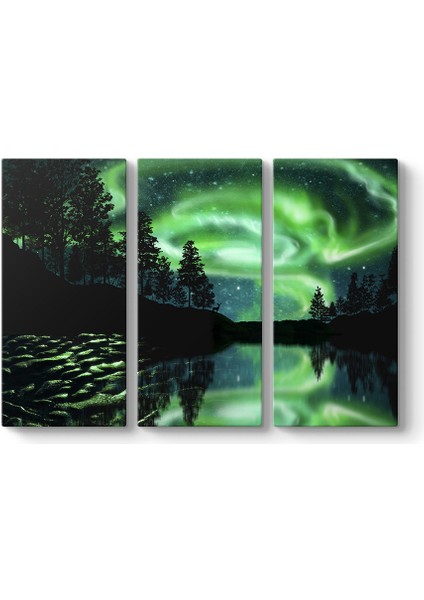 Aurora Manzarası Tablosu