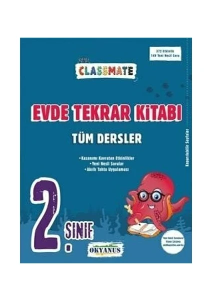 Okyanus Yayınları 2. Sınıf Classmate Tüm Dersler Evde Tekrar