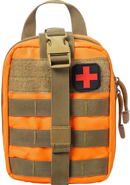 Taktik Çanta Ilk Yardım Kiti Açık Acil Survival Kılıfı Turuncu (Yurt Dışından)