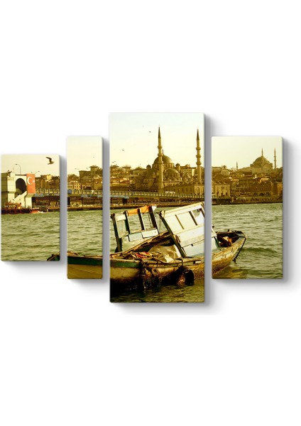 Galata Köprüsü Manzara Tablosu