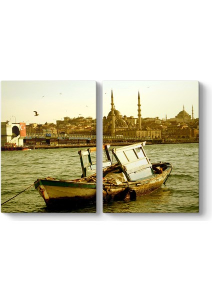 Galata Köprüsü Manzara Tablosu